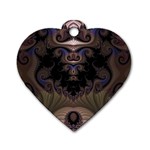 Fractal160 Dog Tag Heart (Two Sides)