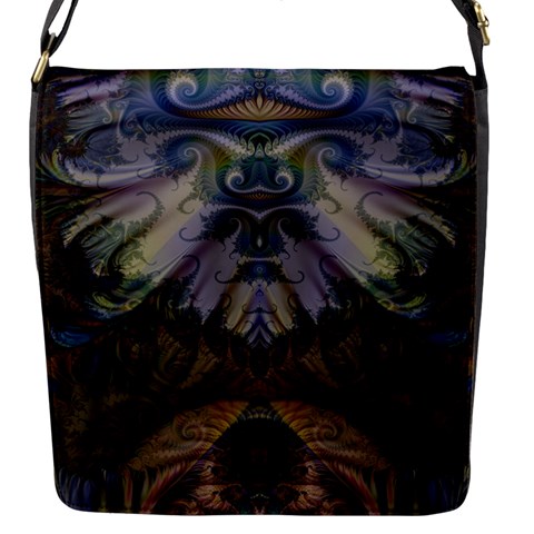 Fractal163 Flap closure messenger bag (Small) from Custom Dropshipper Front