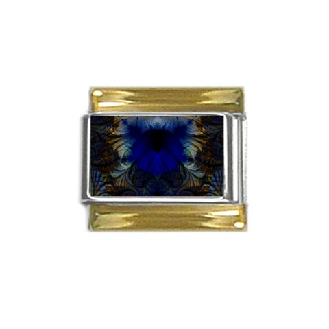 Fractal164 Gold Trim Italian Charm (9mm) from Custom Dropshipper Front