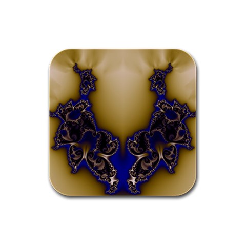 Fractal166 Rubber Square Coaster (4 pack) from Custom Dropshipper Front