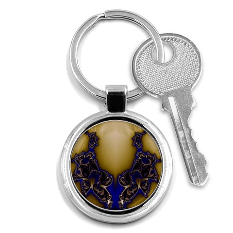 Fractal166 Key Chain (Round) from Custom Dropshipper Front