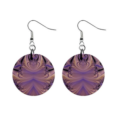 Fractal168 1  Button Earrings from Custom Dropshipper Front
