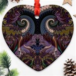 Fractal170 Heart Ornament (Two Sides)