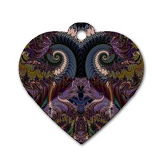 Fractal170 Dog Tag Heart (Two Sides) from Custom Dropshipper Front