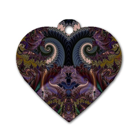 Fractal170 Dog Tag Heart (Two Sides) from Custom Dropshipper Back