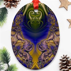 Fractal171 Oval Ornament (Two Sides) from Custom Dropshipper Front