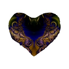 Fractal171 16  Premium Heart Shape Cushion  from Custom Dropshipper Back