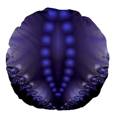 Fractal173 18  Premium Round Cushion  from Custom Dropshipper Back