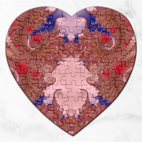 Fractal174 Jigsaw Puzzle (Heart) from Custom Dropshipper Front