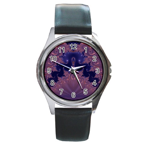 Fractal175 Round Metal Watch from Custom Dropshipper Front