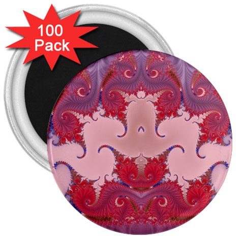 Fractal176 3  Magnet (100 pack) from Custom Dropshipper Front