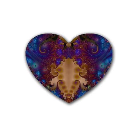 Fractal177 Heart Coaster (4 pack) from Custom Dropshipper Front