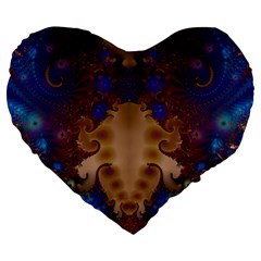 Fractal177 19  Premium Heart Shape Cushion from Custom Dropshipper Front