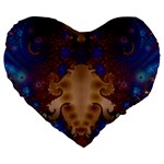 Fractal177 19  Premium Heart Shape Cushion