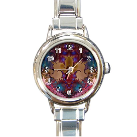 Fractal179 Round Italian Charm Watch from Custom Dropshipper Front