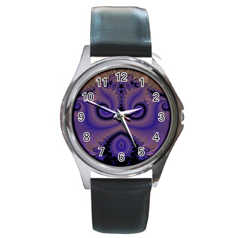 Fractal180 Round Metal Watch from Custom Dropshipper Front