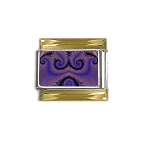Fractal180 Gold Trim Italian Charm (9mm) from Custom Dropshipper Front