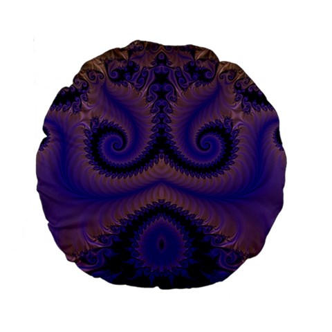 Fractal180 15  Premium Round Cushion  from Custom Dropshipper Back