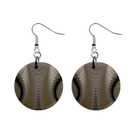 Fractal181 1  Button Earrings from Custom Dropshipper Front