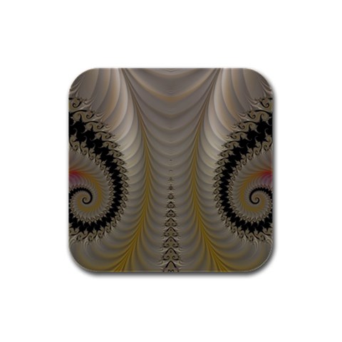 Fractal181 Rubber Square Coaster (4 pack) from Custom Dropshipper Front