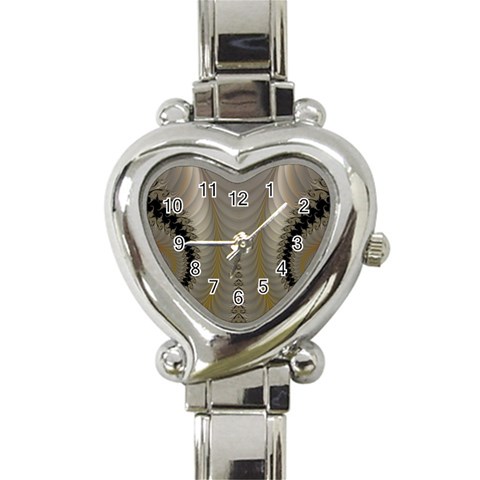 Fractal181 Heart Italian Charm Watch from Custom Dropshipper Front