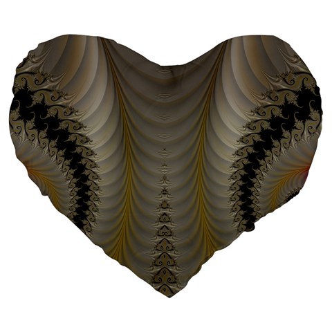 Fractal181 19  Premium Heart Shape Cushion from Custom Dropshipper Front