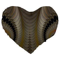 Fractal181 19  Premium Heart Shape Cushion from Custom Dropshipper Front