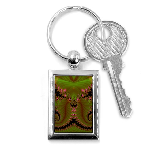 Fractal182 Key Chain (Rectangle) from Custom Dropshipper Front