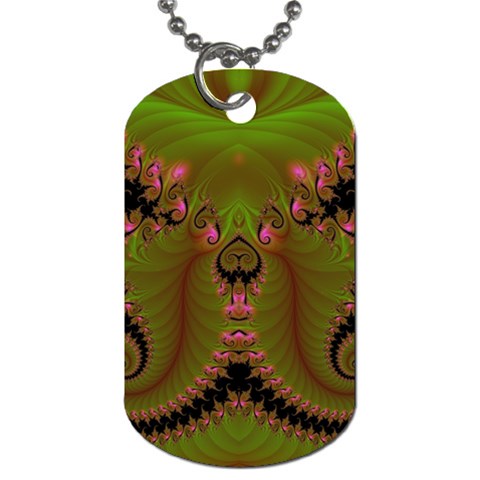 Fractal182 Dog Tag (One Side) from Custom Dropshipper Front