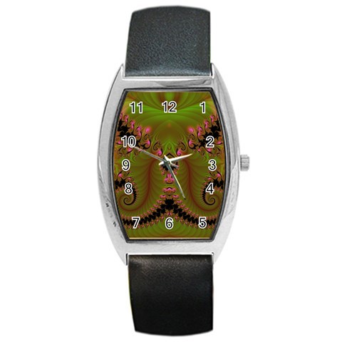 Fractal182 Barrel Style Metal Watch from Custom Dropshipper Front