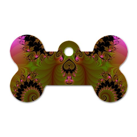 Fractal182 Dog Tag Bone (Two Sides) from Custom Dropshipper Back