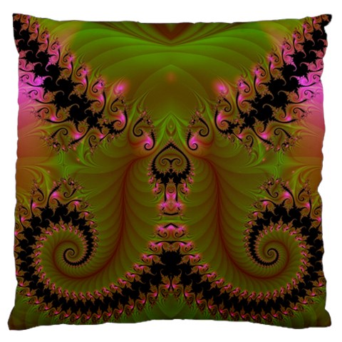Fractal182 Large Cushion Case (Two Sides) from Custom Dropshipper Back
