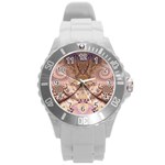 Fractal184 Round Plastic Sport Watch Large