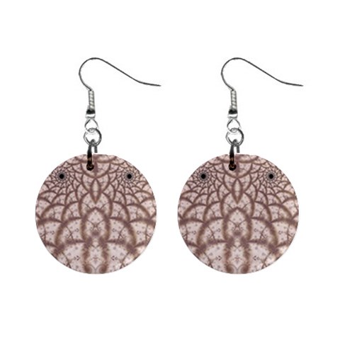 Fractal185 1  Button Earrings from Custom Dropshipper Front
