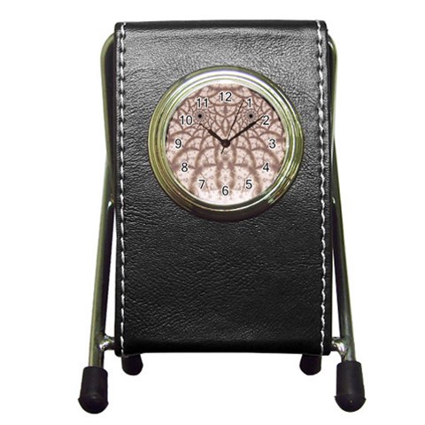Fractal185 Pen Holder Desk Clock from Custom Dropshipper Front