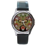 Fractal186 Round Metal Watch