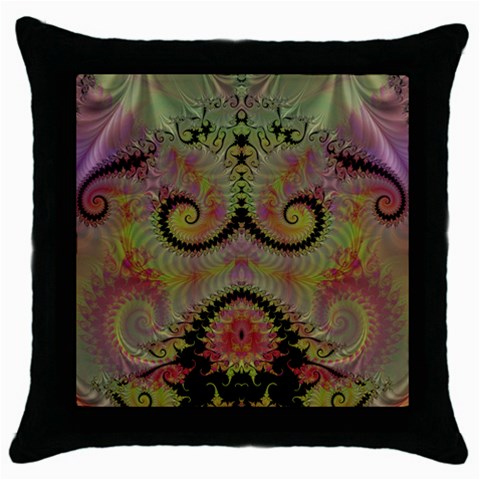 Fractal186 Throw Pillow Case (Black) from Custom Dropshipper Front