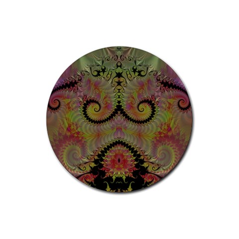 Fractal186 Rubber Coaster (Round) from Custom Dropshipper Front