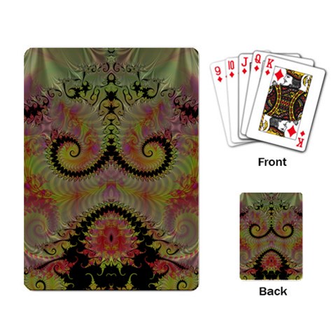 Fractal186 Playing Cards Single Design from Custom Dropshipper Back
