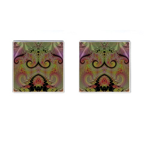 Fractal186 Cufflinks (Square) from Custom Dropshipper Front(Pair)