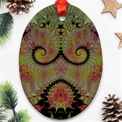 Fractal186 Oval Ornament (Two Sides) from Custom Dropshipper Back