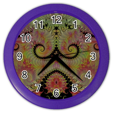 Fractal186 Color Wall Clock from Custom Dropshipper Front