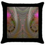 Fractal187 Throw Pillow Case (Black)