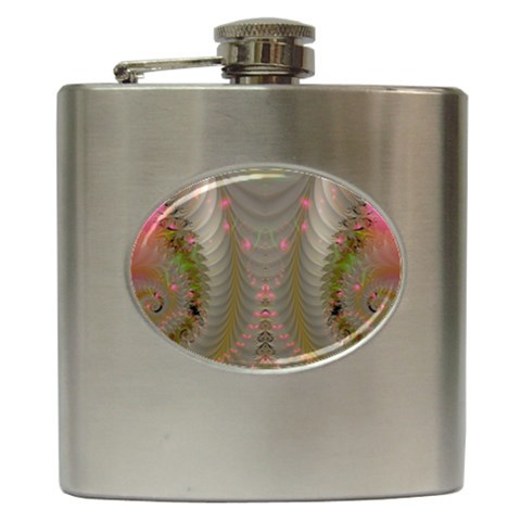 Fractal187 Hip Flask (6 oz) from Custom Dropshipper Front