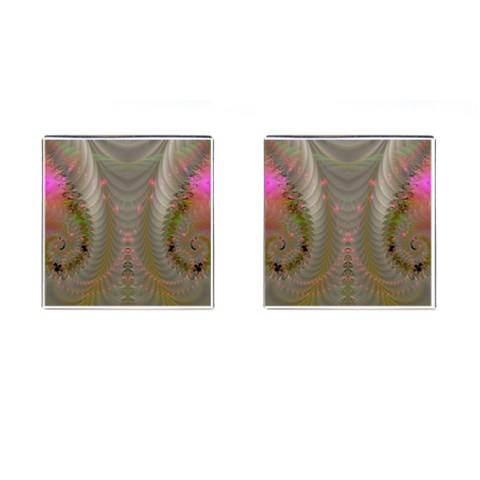 Fractal187 Cufflinks (Square) from Custom Dropshipper Front(Pair)