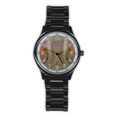 Fractal187 Men s Stainless Steel Round Dial Analog Watch from Custom Dropshipper Front