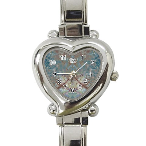 Fractal188 Heart Italian Charm Watch from Custom Dropshipper Front