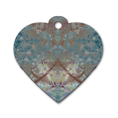 Fractal188 Dog Tag Heart (Two Sides) from Custom Dropshipper Front