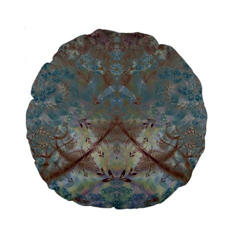 Fractal188 15  Premium Round Cushion  from Custom Dropshipper Front