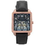 Fractal189 Rose Gold Leather Watch 